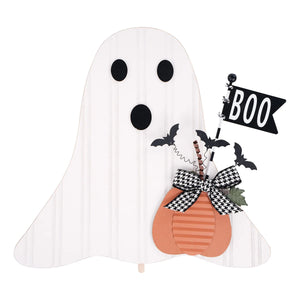 GLORY HAUS Boo Flag Ghost Topper - Raspberry Row