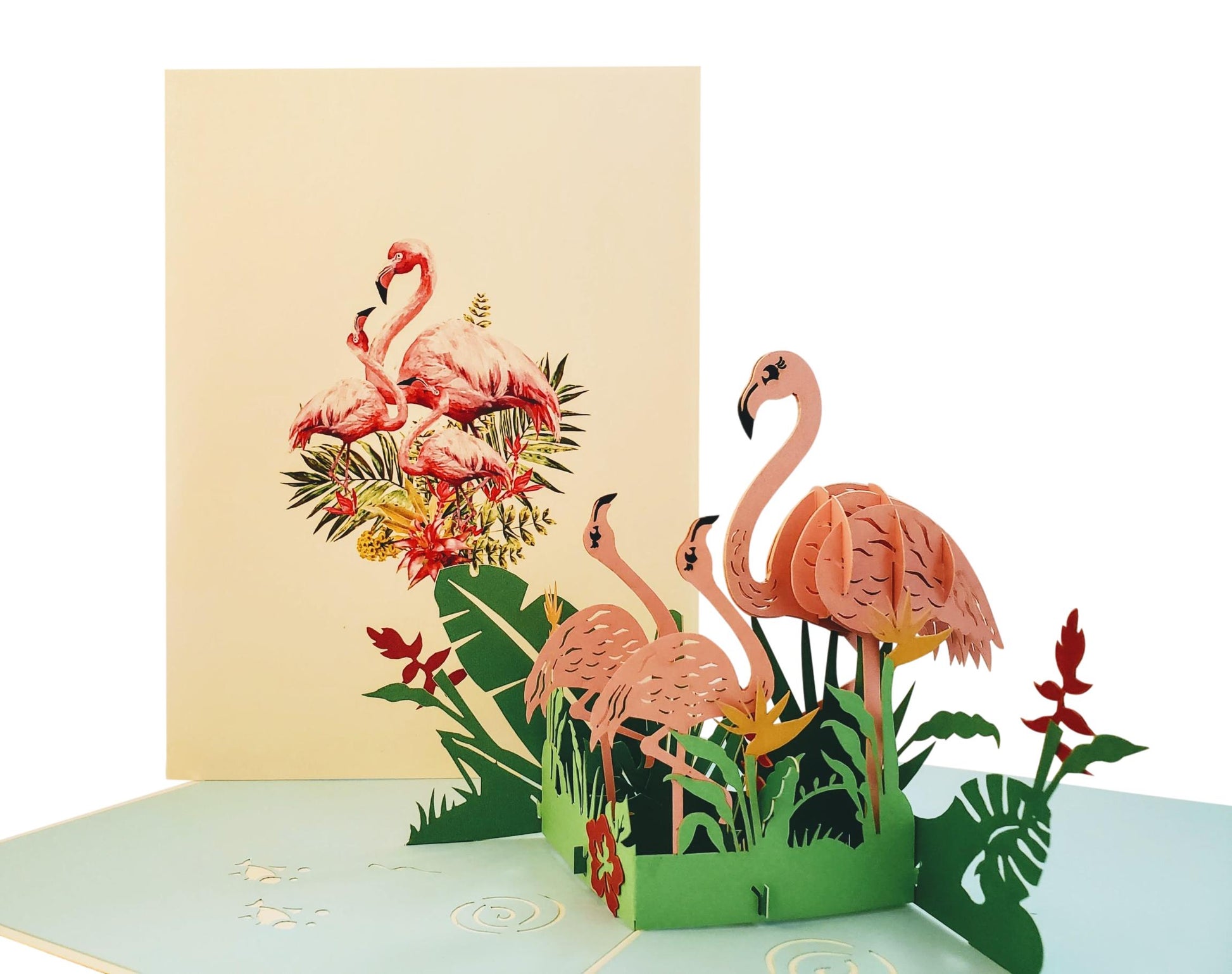 Ter ere van pad Op de een of andere manier Flamingo 3D Pop Up Greeting Card | iGifts And Cards