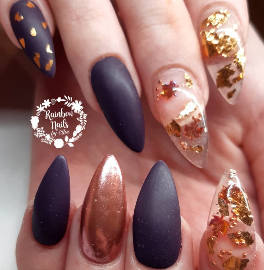 💕🌟HOW TO: Delicate Nails with GOLD LEAF!! 🌟💕 