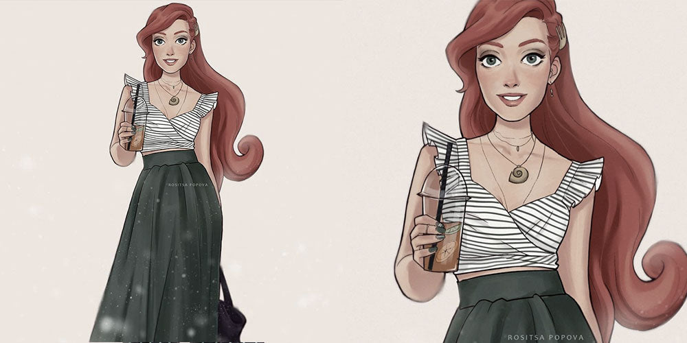 Ariel en princesse moderne