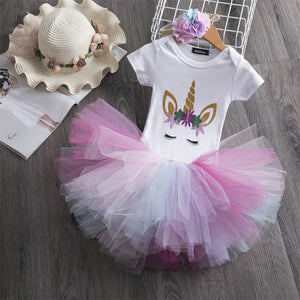 Robe Anniversaire Bebe Fille L Univers De La Licorne