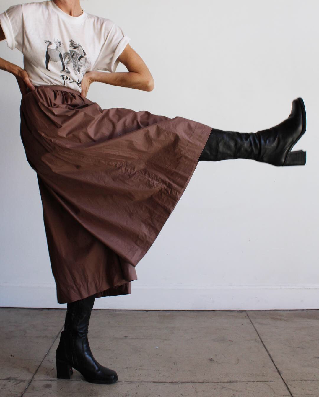 denim gaucho pants