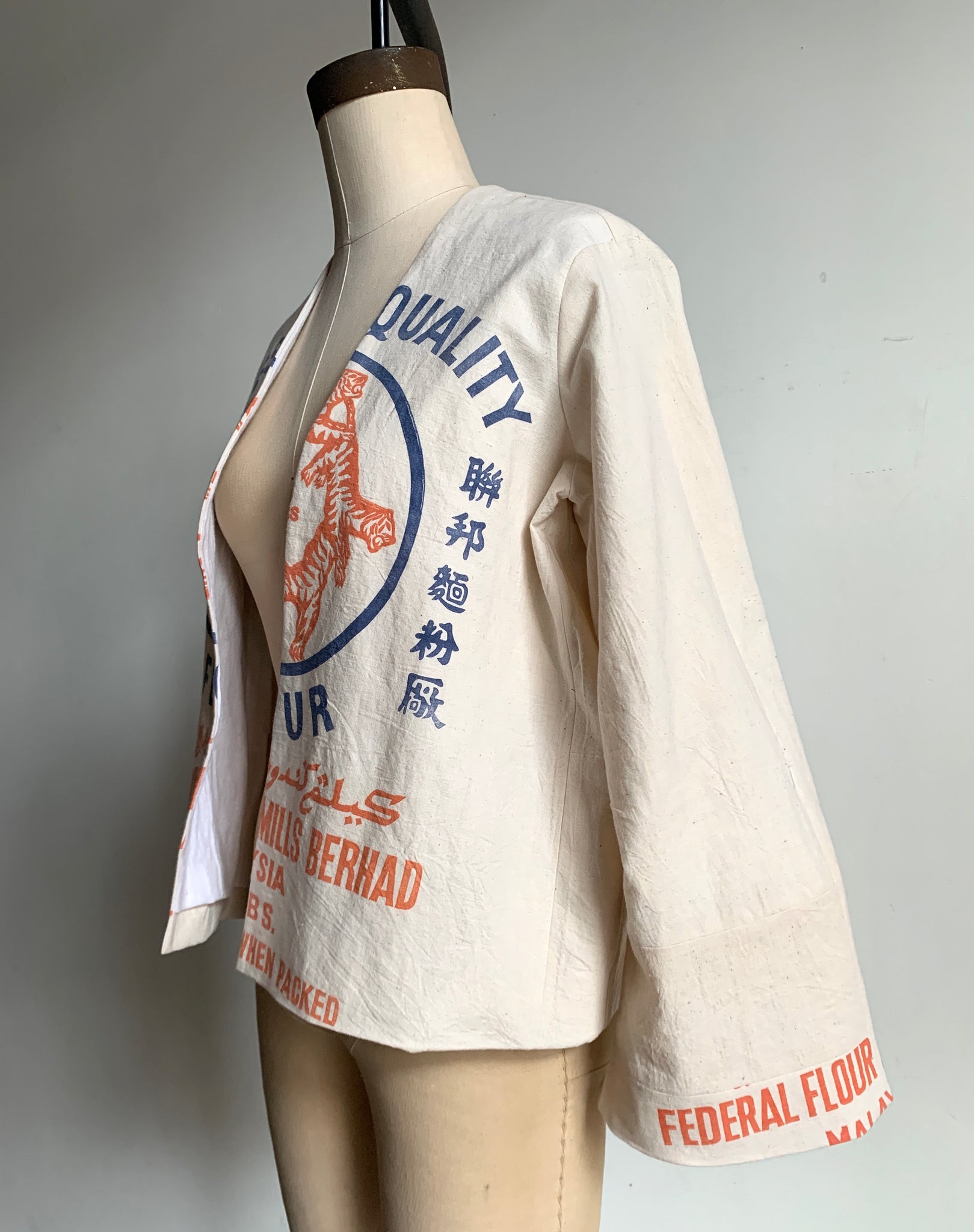5 Tigers Cropped Flour Sack Jacket – 3 Women
