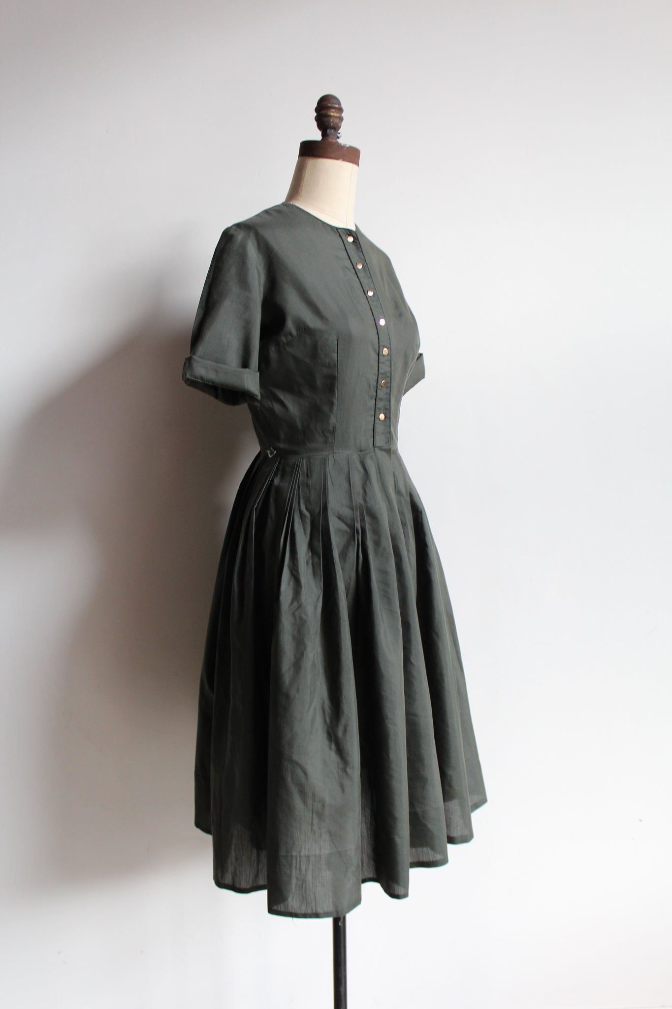 dark sage green dress