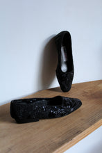 Load image into Gallery viewer, 1980s FRANKIE and Baby Beverly Feldman Black Beaded Slip On Loafers -Size 7.5