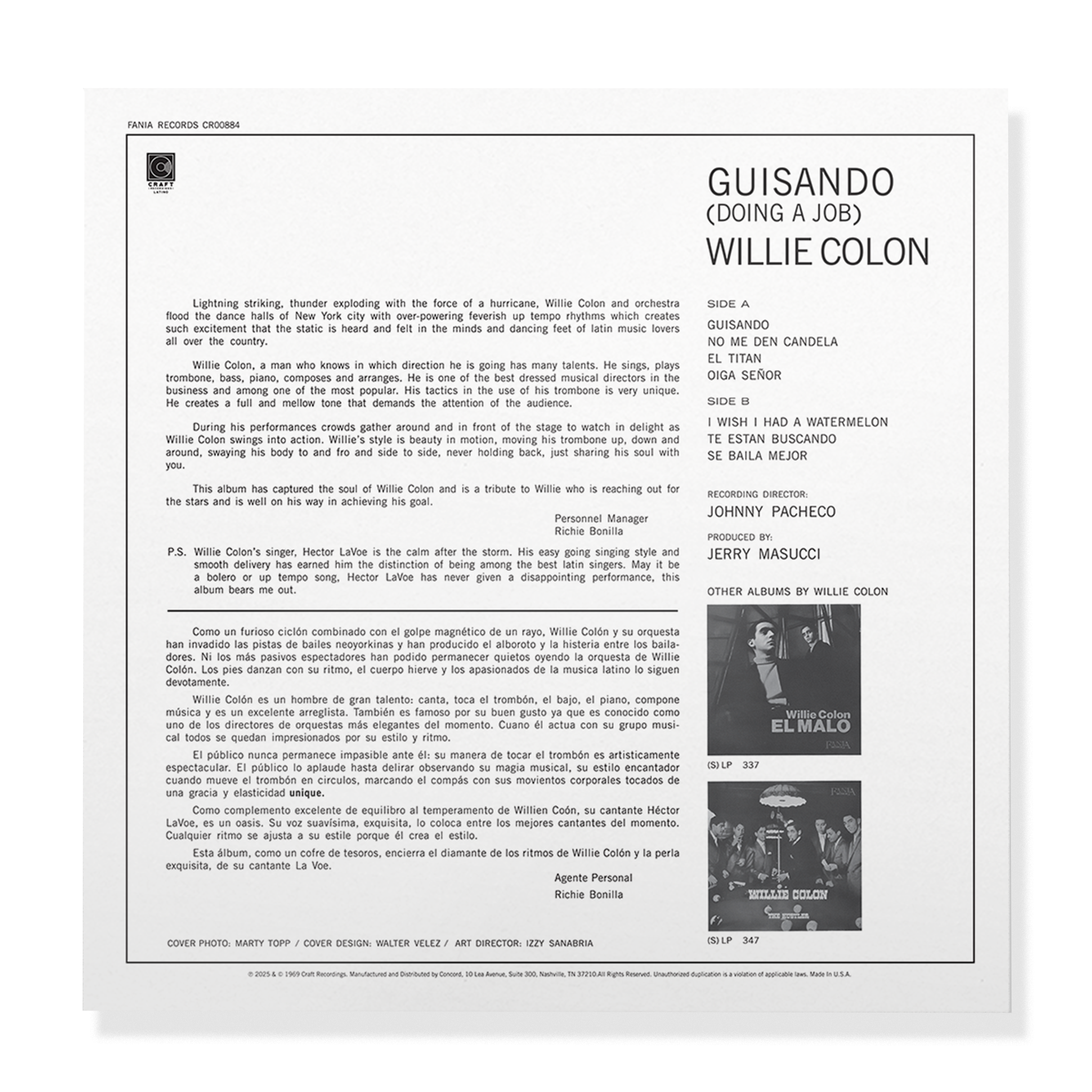 GUISANDO: DOING A JOB (140G CANDELA ORANGE COLOR LP – FANIA EXCLUSIVE)