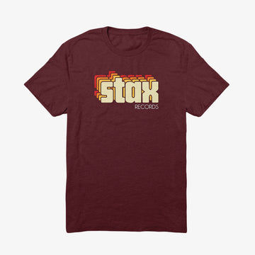 Stax Falling Records Logo T-Shirt (Steel Blue)