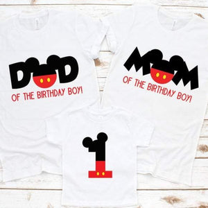 family mickey mouse birthday shirts