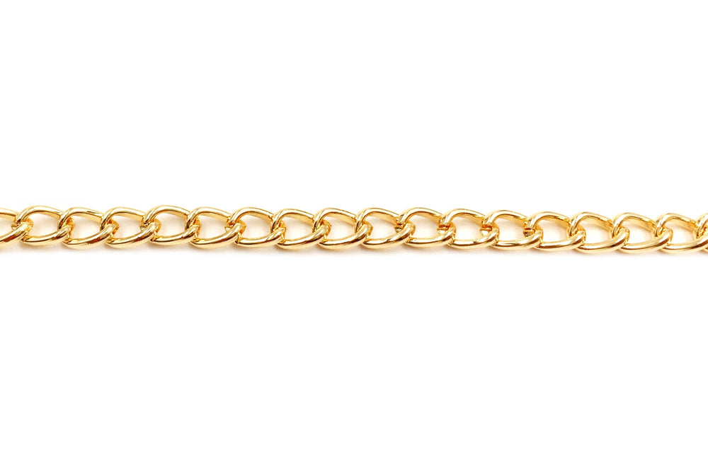 18 Karat Gold Plated Curb Chain - DIY Jewelry Chains Wholesale & Bulk ...