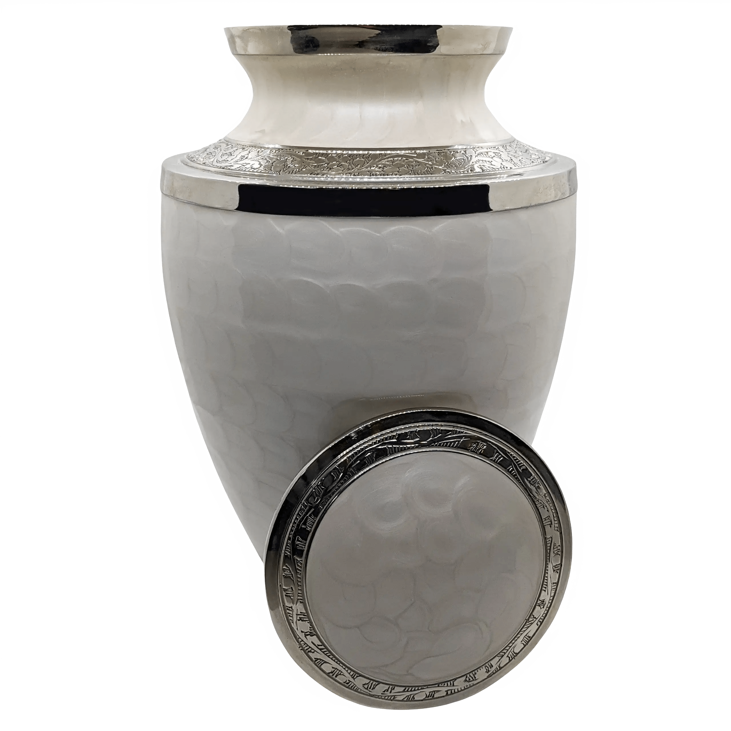 Large Cremation Urn - Adult White Urn for Human Ashes – Titan Casket