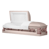 Satin Series | Pink Steel Casket with White Interior