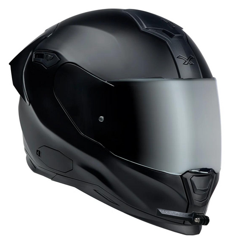 FLEX Chin Mount on front of NEXX SX.100R motorcycle helmet