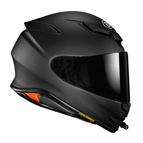 FLEX chin Mount on front of SHOEI NXR2 motorcycle helmet