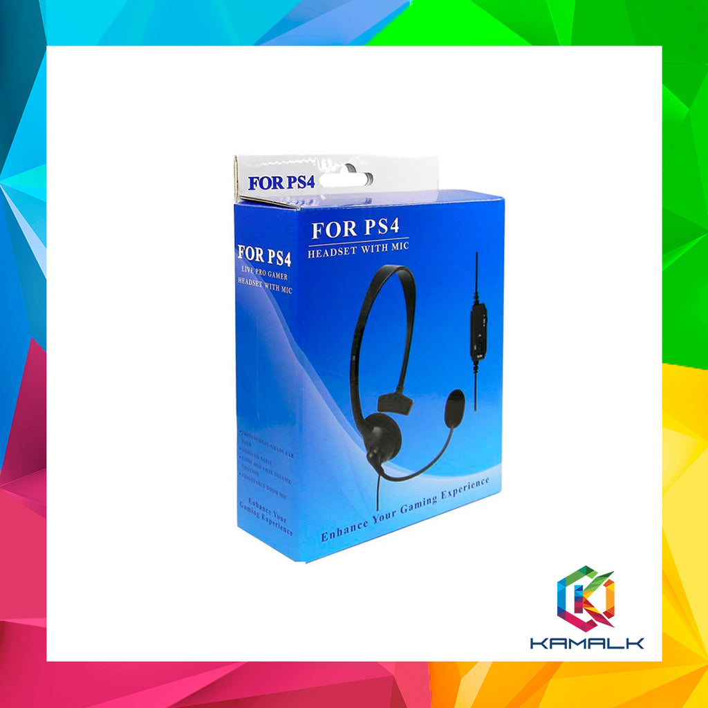 Live Pro Gamer Headset with Microphone for PS4 + 1 Week Warranty