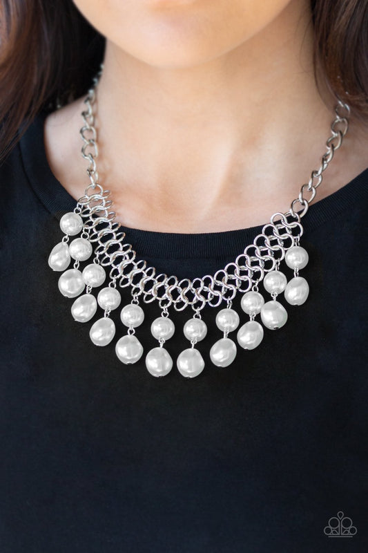 Paparazzi Necklaces - Paparazzi Pearl Prodigy White Pearl Necklace 