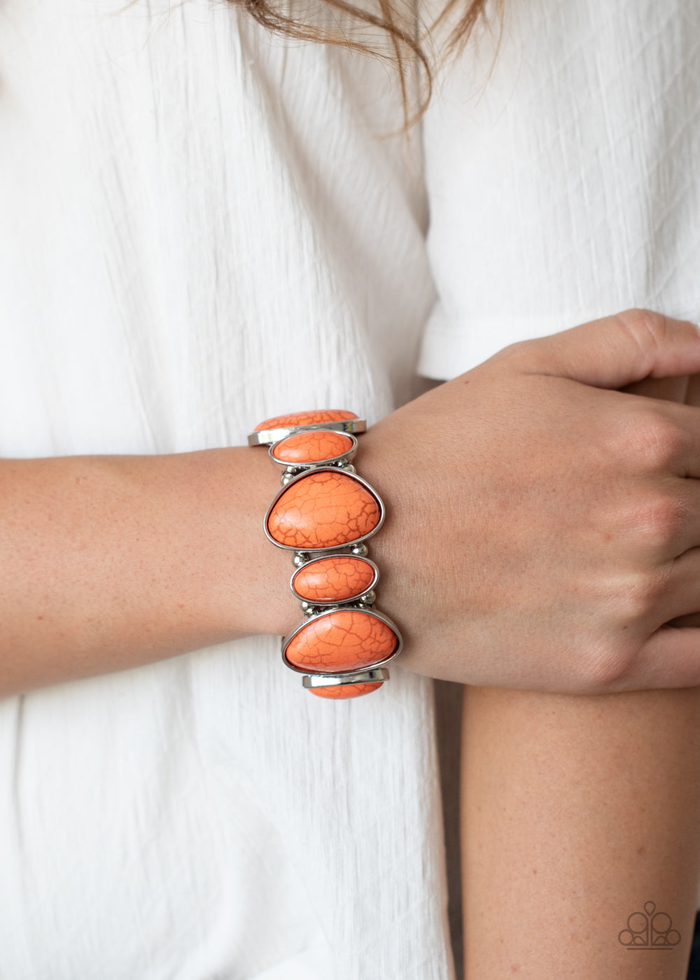 Feel At Homestead Orange Paparazzi Bracelet Jewelryblingthing