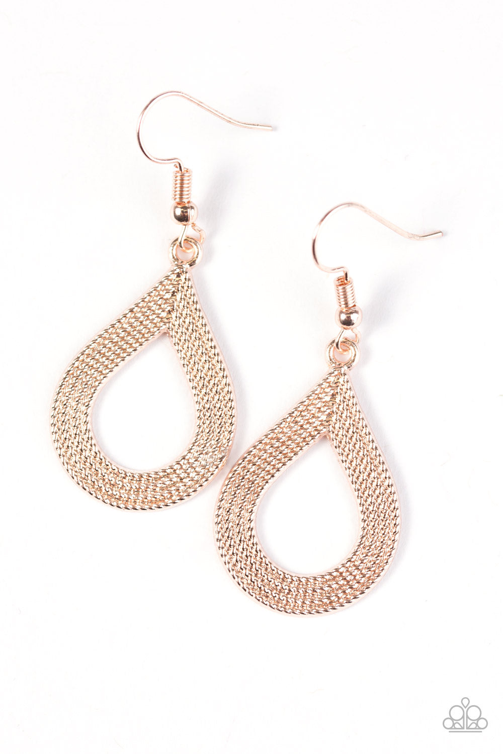 Give Me A GLINT! - Rose Gold - Paparazzi earrings – JewelryBlingThing