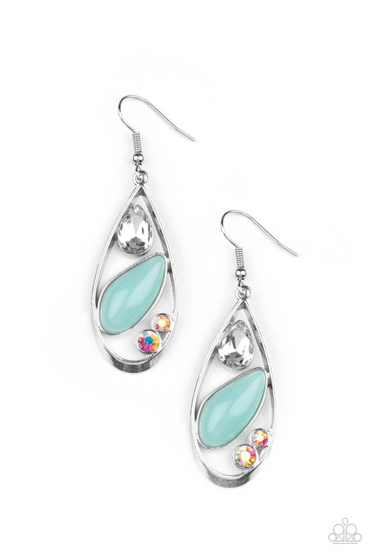 Castle Chateau - blue - Paparazzi earrings