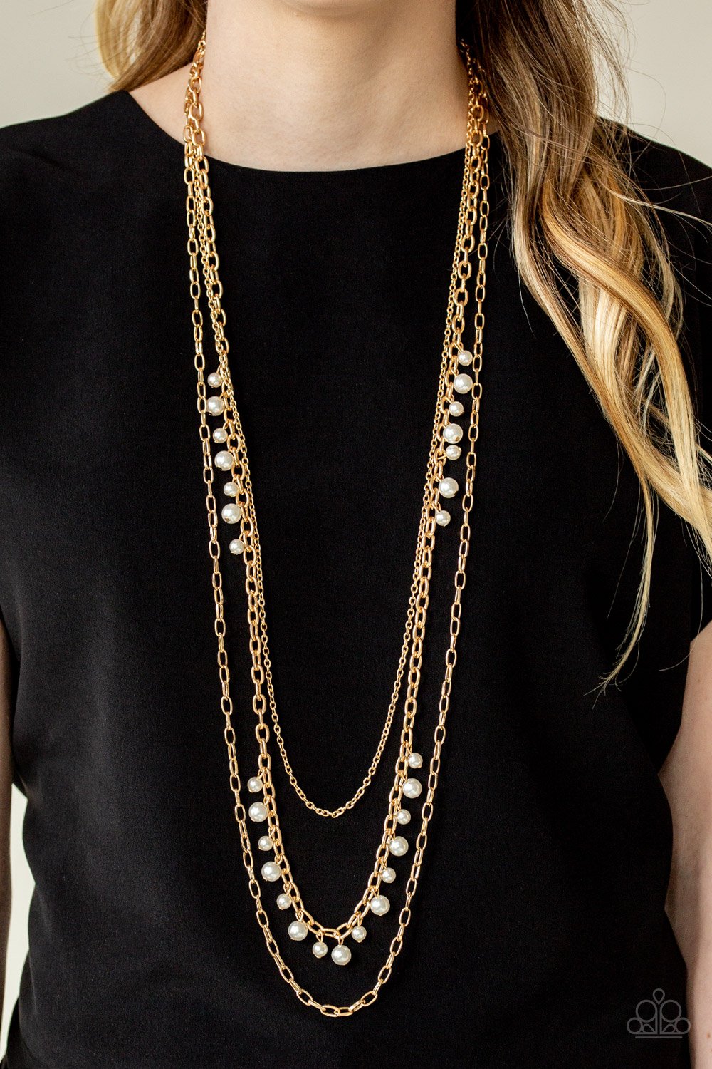 gold dainty short paparazzi necklaces