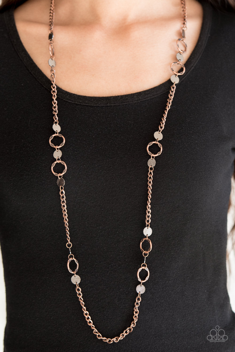 Stylishly Steampunk - copper - Paparazzi necklace – JewelryBlingThing