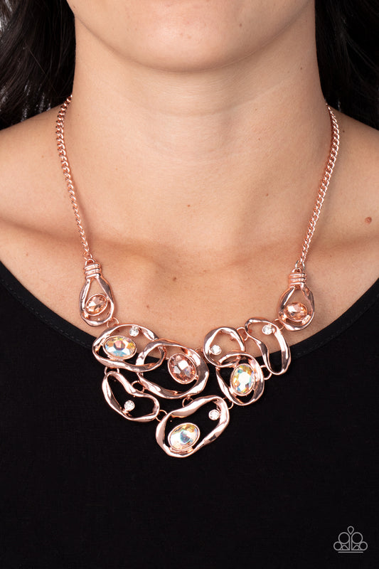 Paparazzi Necklace ~ Lavishly Loaded - Copper