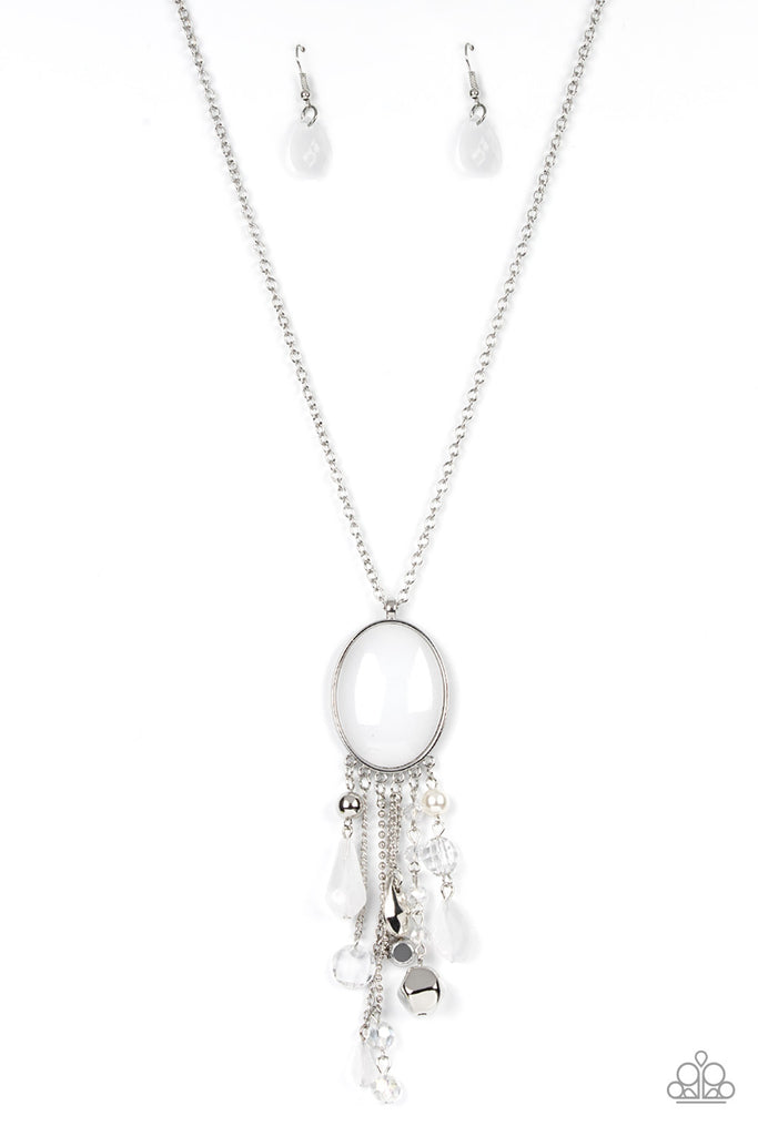 Whimsical Wishes - white - Paparazzi necklace – JewelryBlingThing