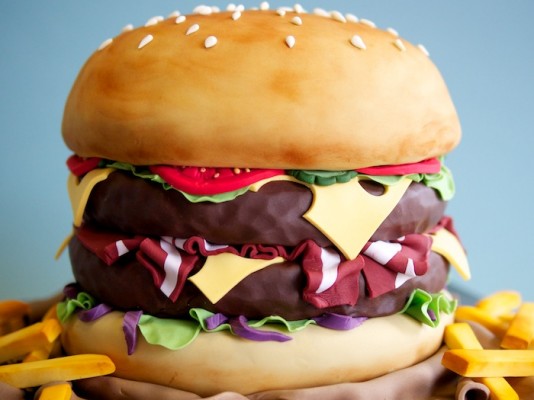 Burger cake