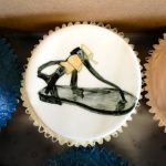 Sandal shoe cupcake