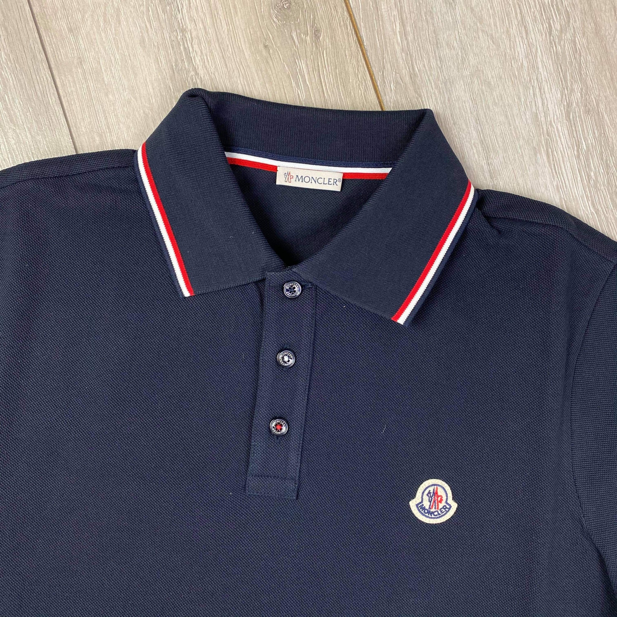 moncler polo navy blue