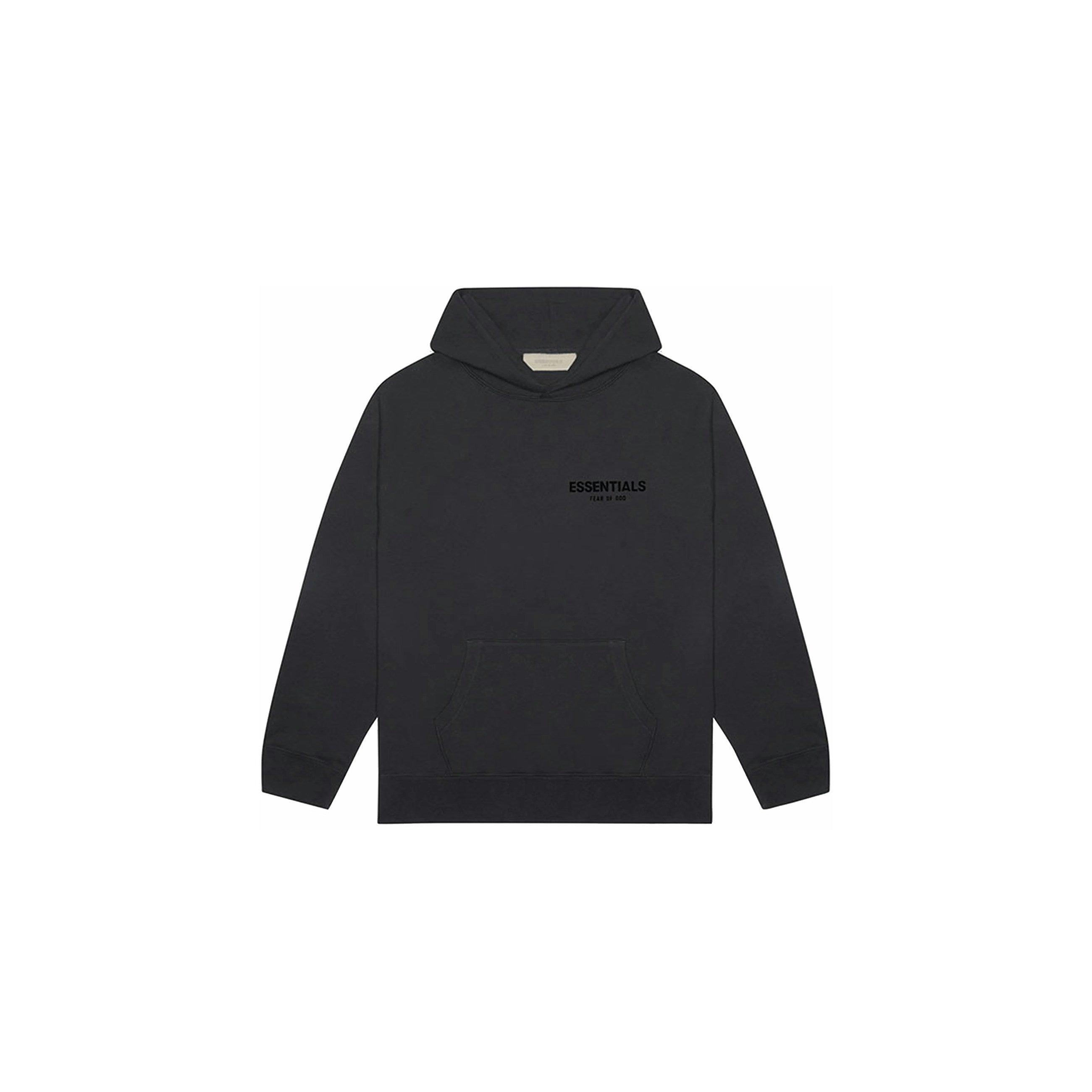 Fear of God Essentials Pullover Chest Logo Hoodie Stretch Limo/Black - dropout product image