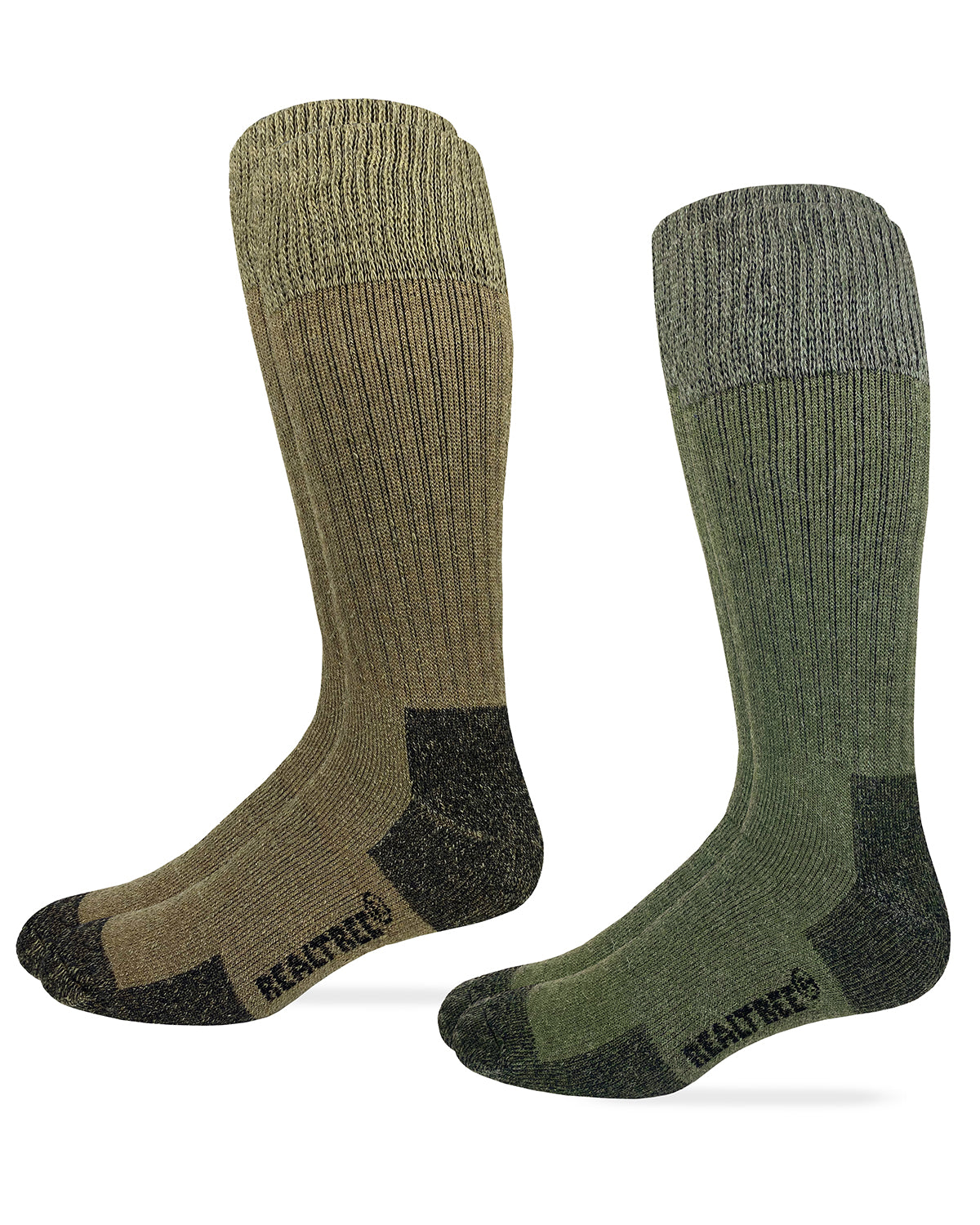 Realtree Mens Merino Blend Non Binding Comfort Top Tall Boot Socks 2 Pair Pack - Outdoor Obsession product image