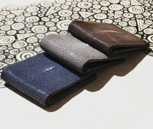 Stingrey leather wallets