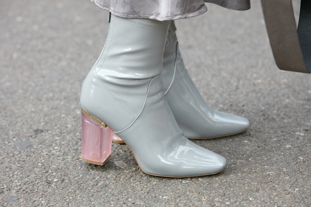 comfortable perspex heels