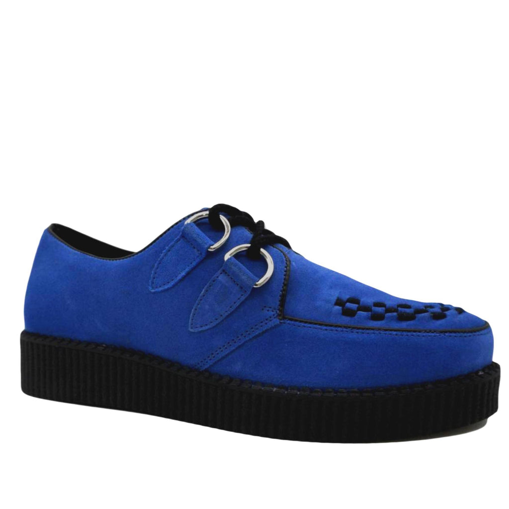 Mens Rebel Blue Suede Creepers 