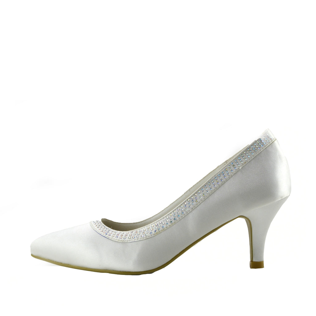 ladies ivory wedding shoes