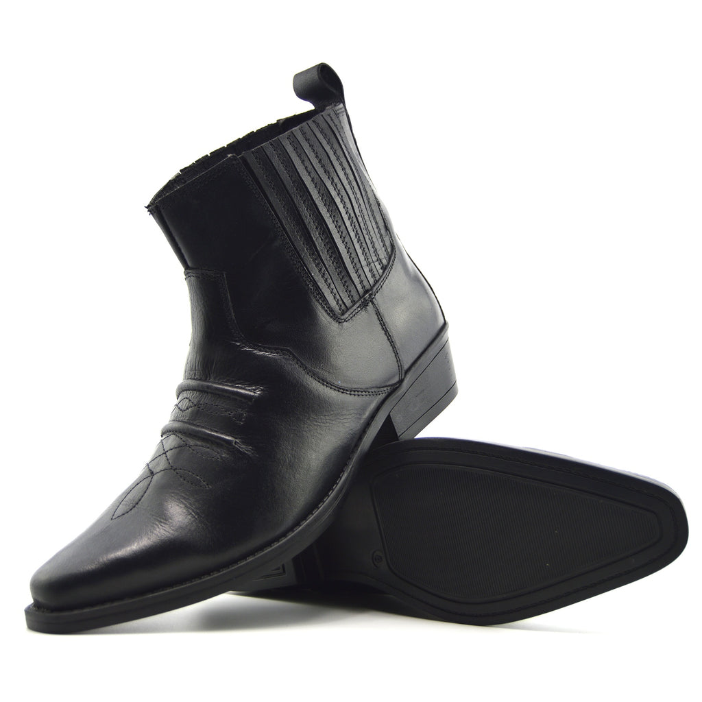 black western ankle boots uk