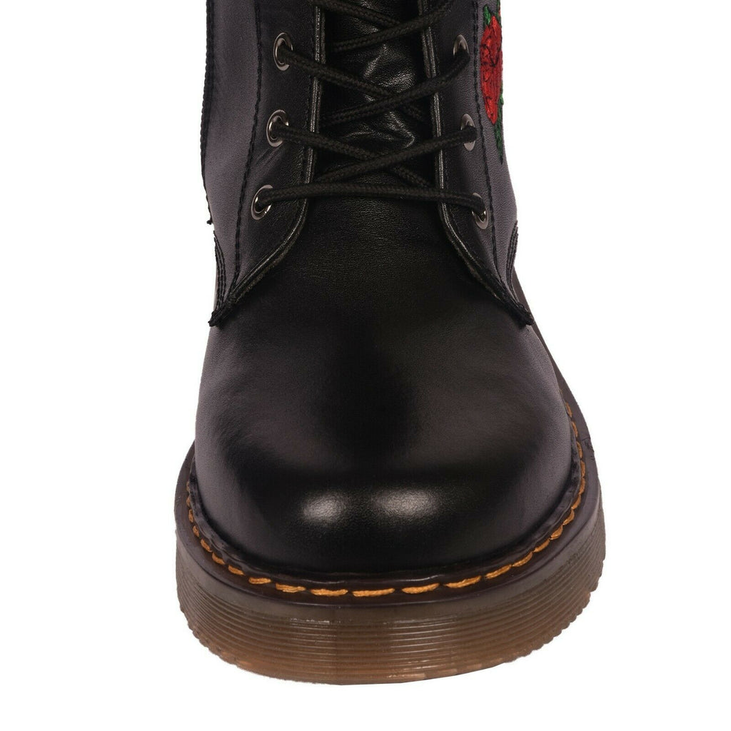 black mid calf boots uk