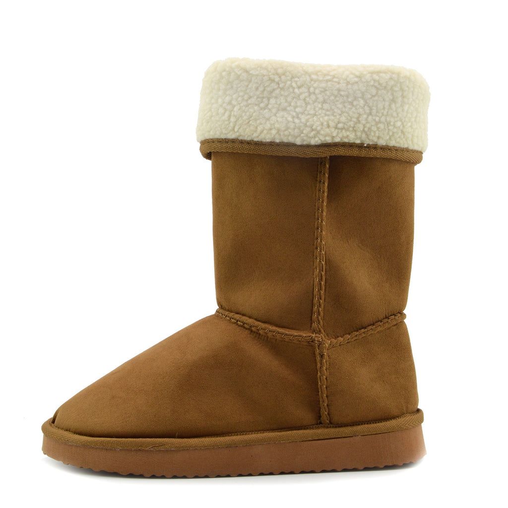 faux fur lined winter boots