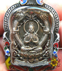 Guan yin amulette thai médaille.