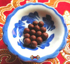 Pilules sacrées tibétaines rilbu du dalai lama.