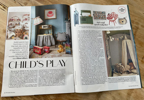 Moppet wall hanging tapestry in Sunday Times Stylemagazine