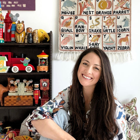 Laura Cremer founder of Moppet: vintage and folk art homeware for children's rooms