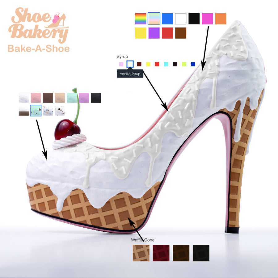 ice cream cone high heels