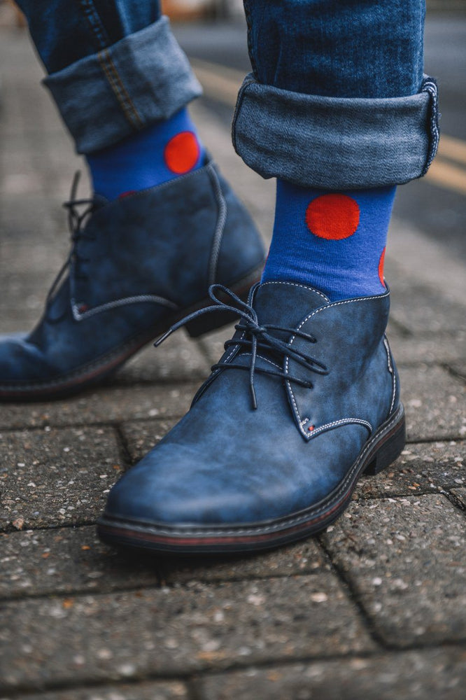 navy desert boots