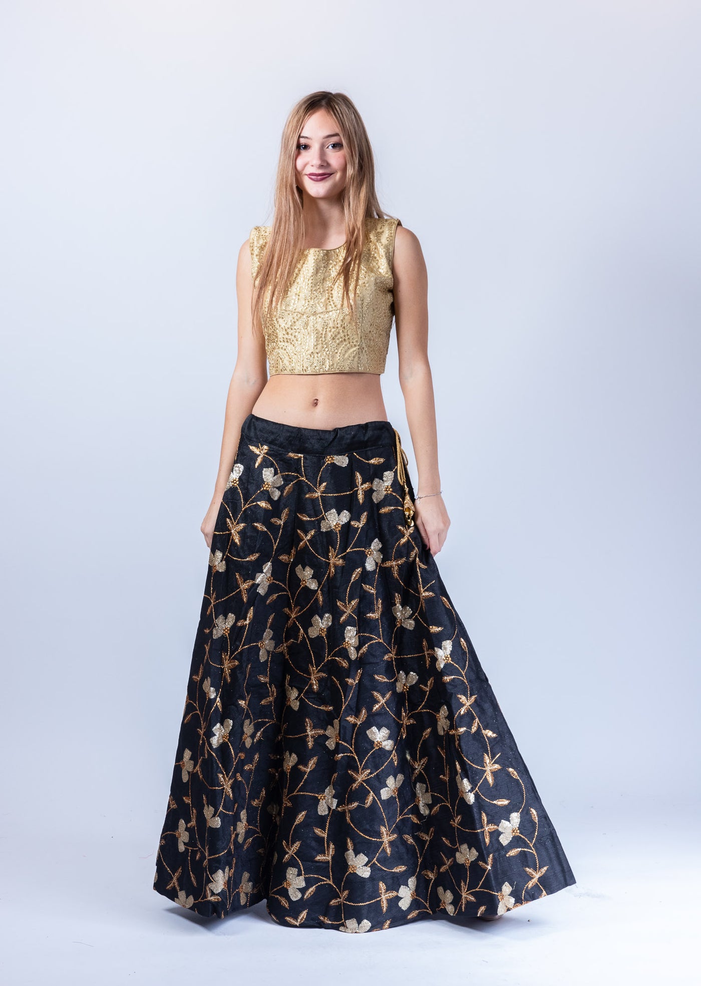 embroidered lehenga skirt