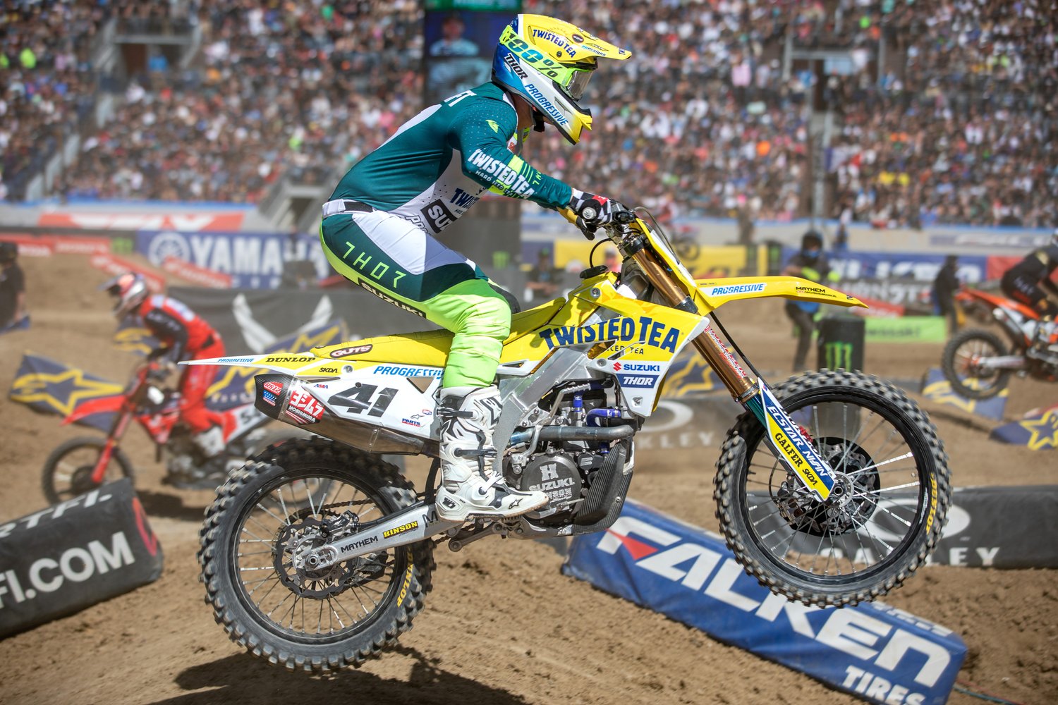Brandon Hartranft (#41) – finished 11th overall in the 450cc premiere class.