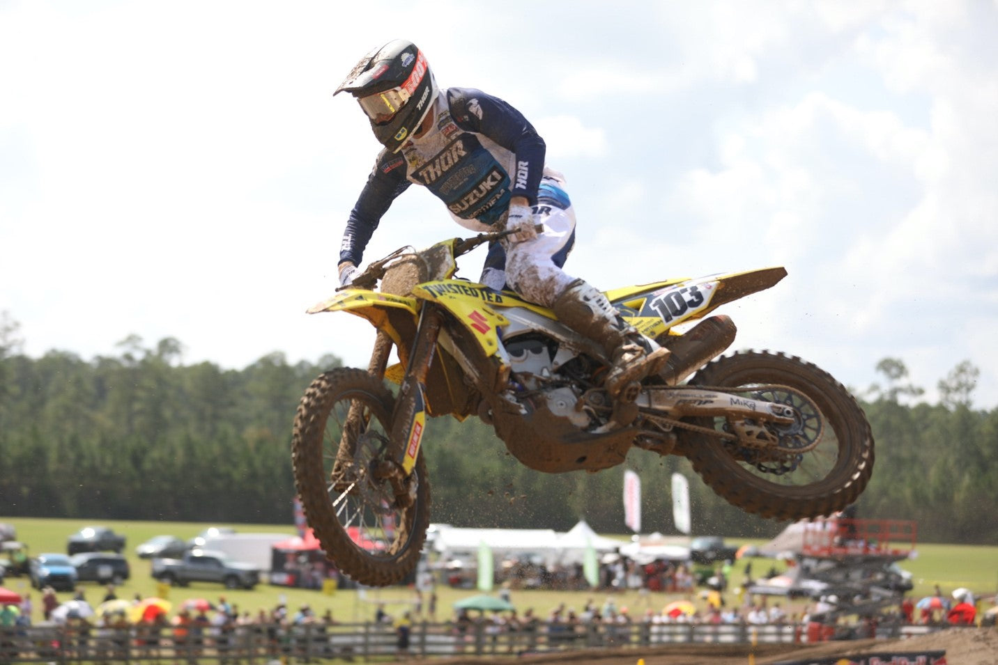 Max Anstie (#103) finishes 4<sup>th</sup> overall in moto #2.