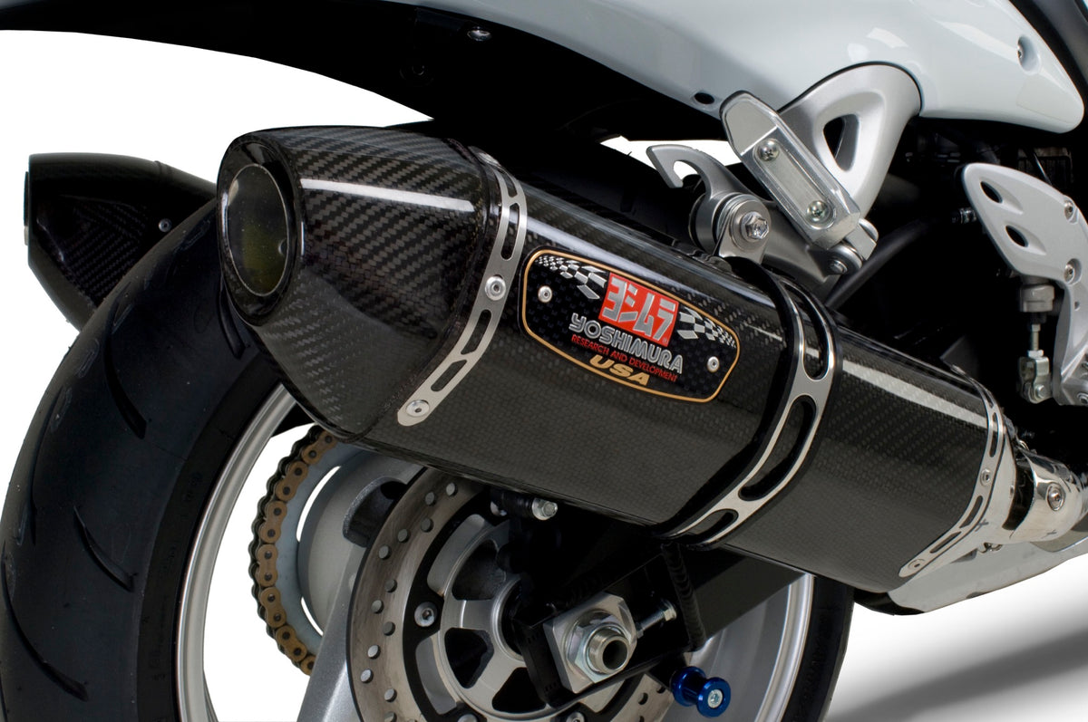 Yoshimura Hayabusa 2008-20 R-77 Slip-On Dual Exhaust Carbon Muffler