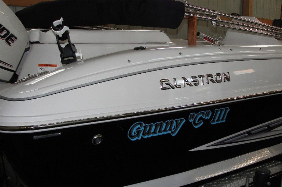 custom speed deck boat name vinyl lettering letters decal