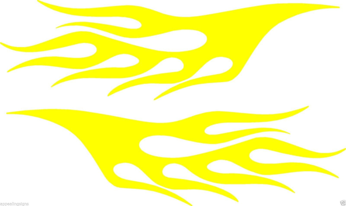 Race Car Flame Decals